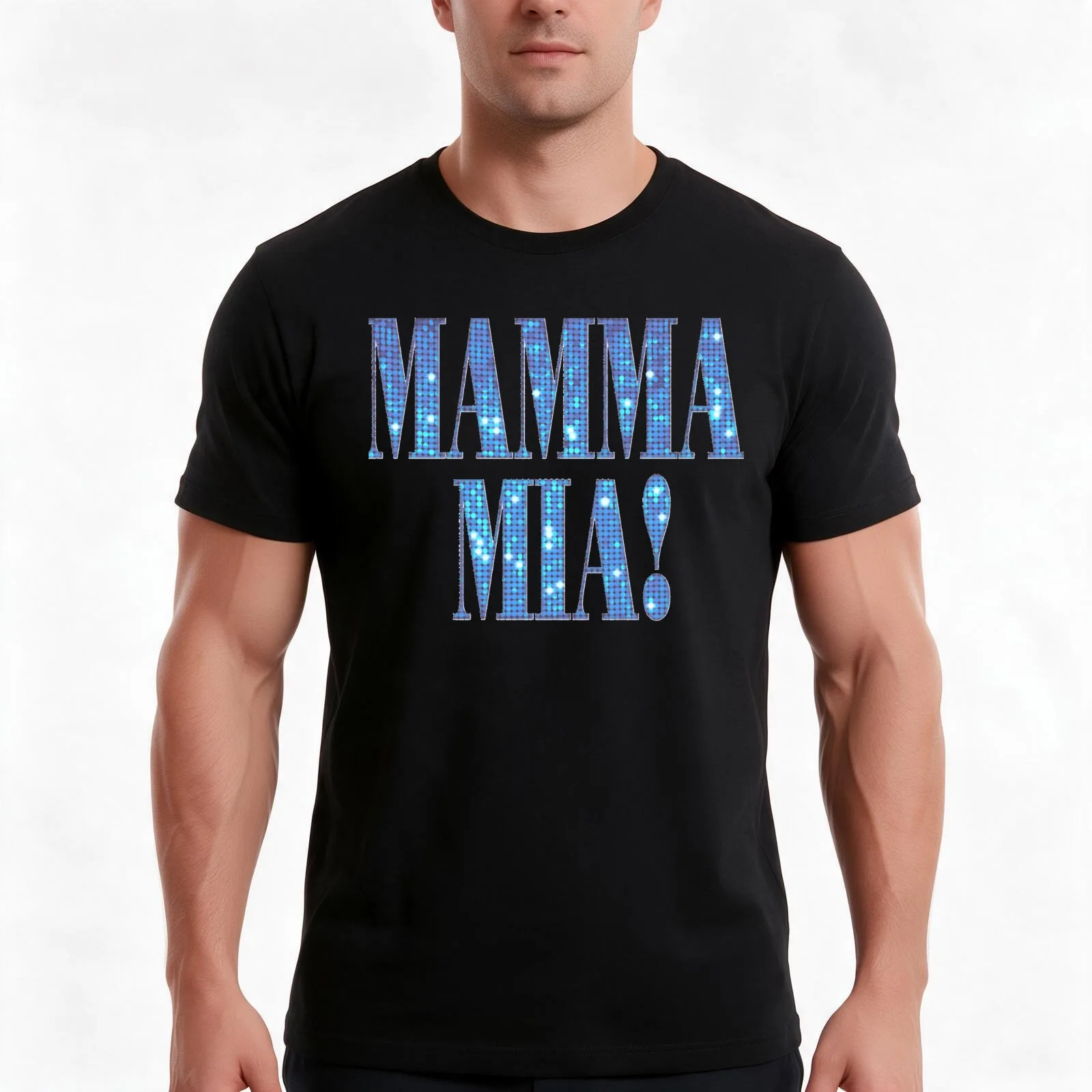Mamma Mia -disco- T-Shirt Summer Casual Cotton Tee Oversized Streetwear Tops Vintage Graphic Print Loose Fit Short Sleeve