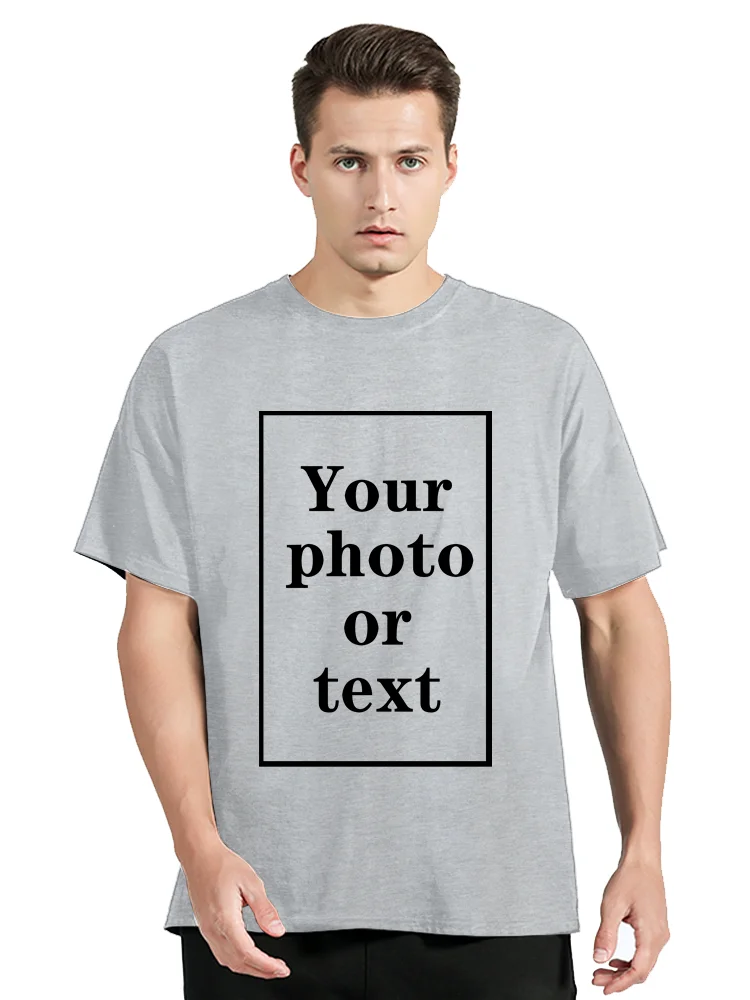 تخصيص تصميم شعار القطن تي شيرت الرجال المرأة قصيرة الأكمام التي شيرت مخصص لتقوم بها بنفسك فريق الإعلان التذكارية بلايز تيز #3