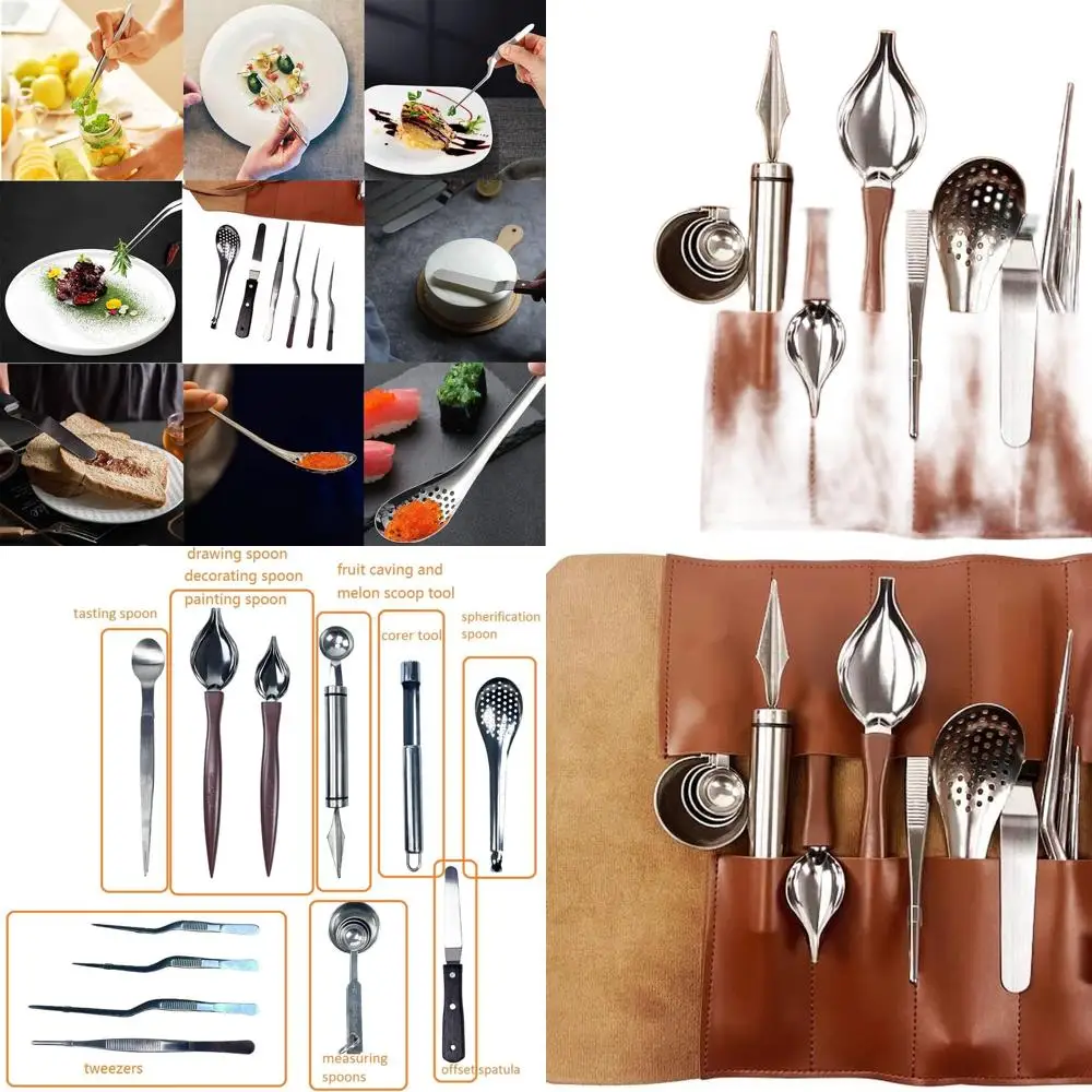 

Набор инструментов для кулинарного покрытия шеф-повара из 12 предметов из нержавеющей стали