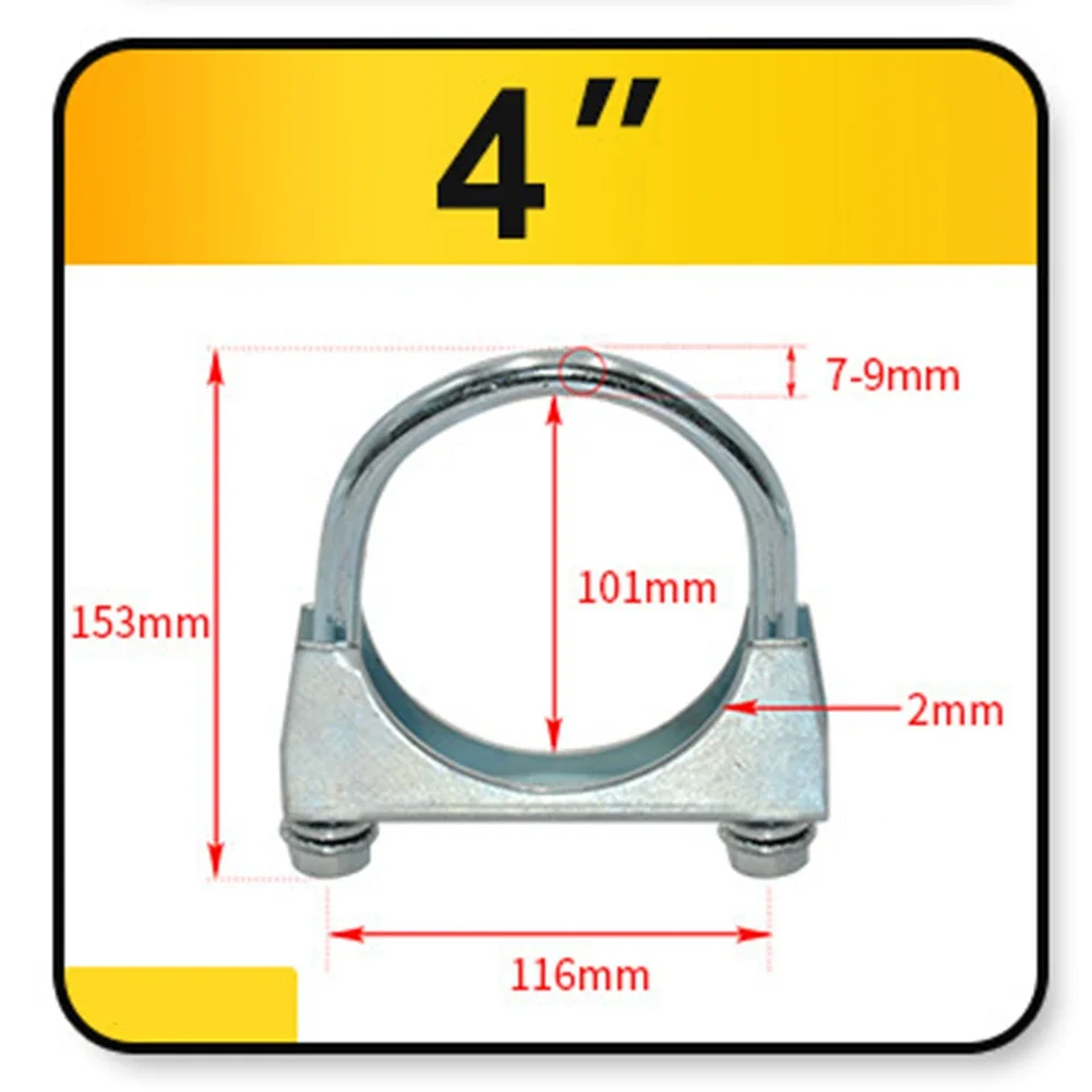 Zacisk samochodowy Specjalny zacisk do rury wydechowej W kształcie litery U Ocynkowana rura U Śruba Klips Auto Wodoodporne klipsy wewnętrzne Zaciski