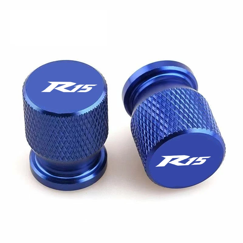 for Yamaha YZF R15 V2 V3 ABS 2009-2020 2PCS R15 Motorcycle Tyre Valve Caps Air Port Stem Cover CNC Aluminum Accessories
