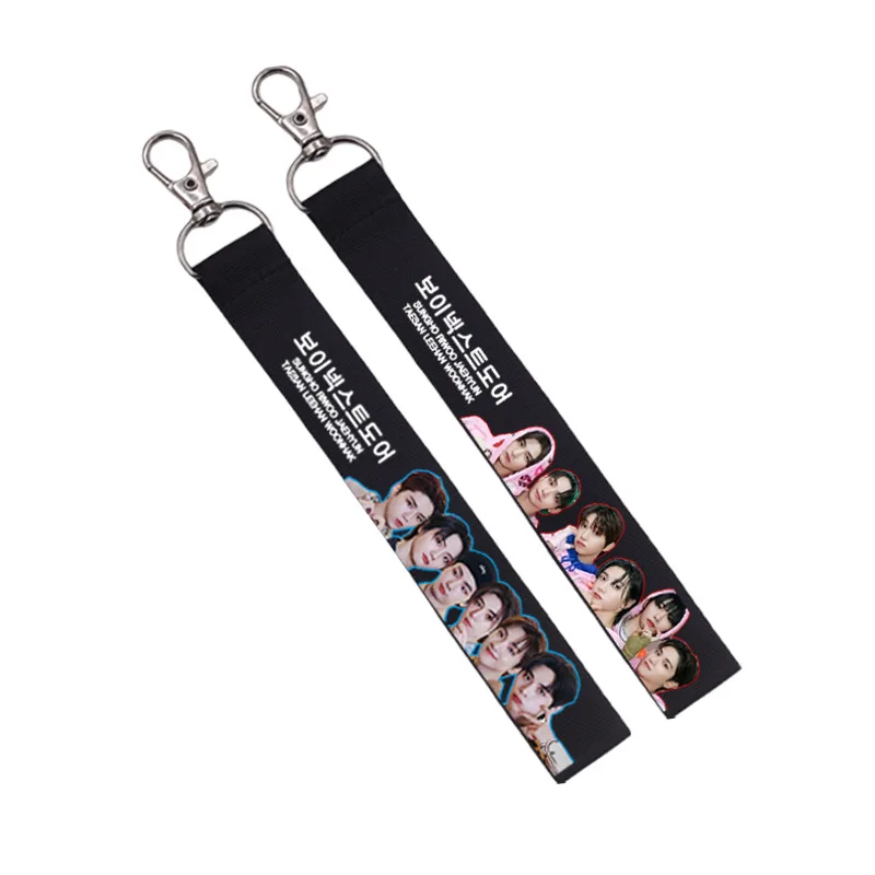 KPOP BOYNEXTDOOR Fashion Phone Lanyard SUNGHO RIWOO JaeHyun TaeSan LeeHan Photo Printed Keyring Bag Pendant Accessories Fan Gift