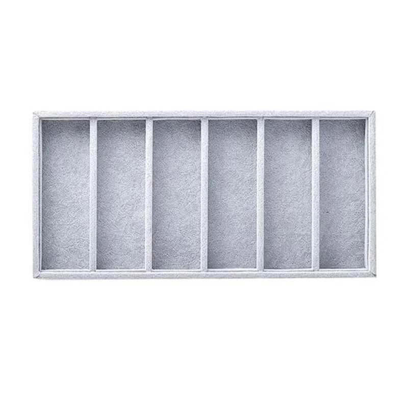 

AB72-1Pcs 6 Slot Glasses Display Box, Glasses Organiser Sorting Box, Glasses Display Jewellery Organiser Tray, A