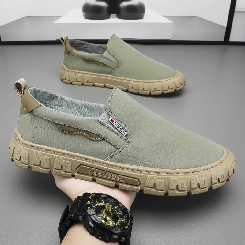 Retro Linen Straw Sole Anti Slip Footwear Summer New Mens Sports Shoes Lightweight Breathable Rubber Sole Fisherman Sneakers Man