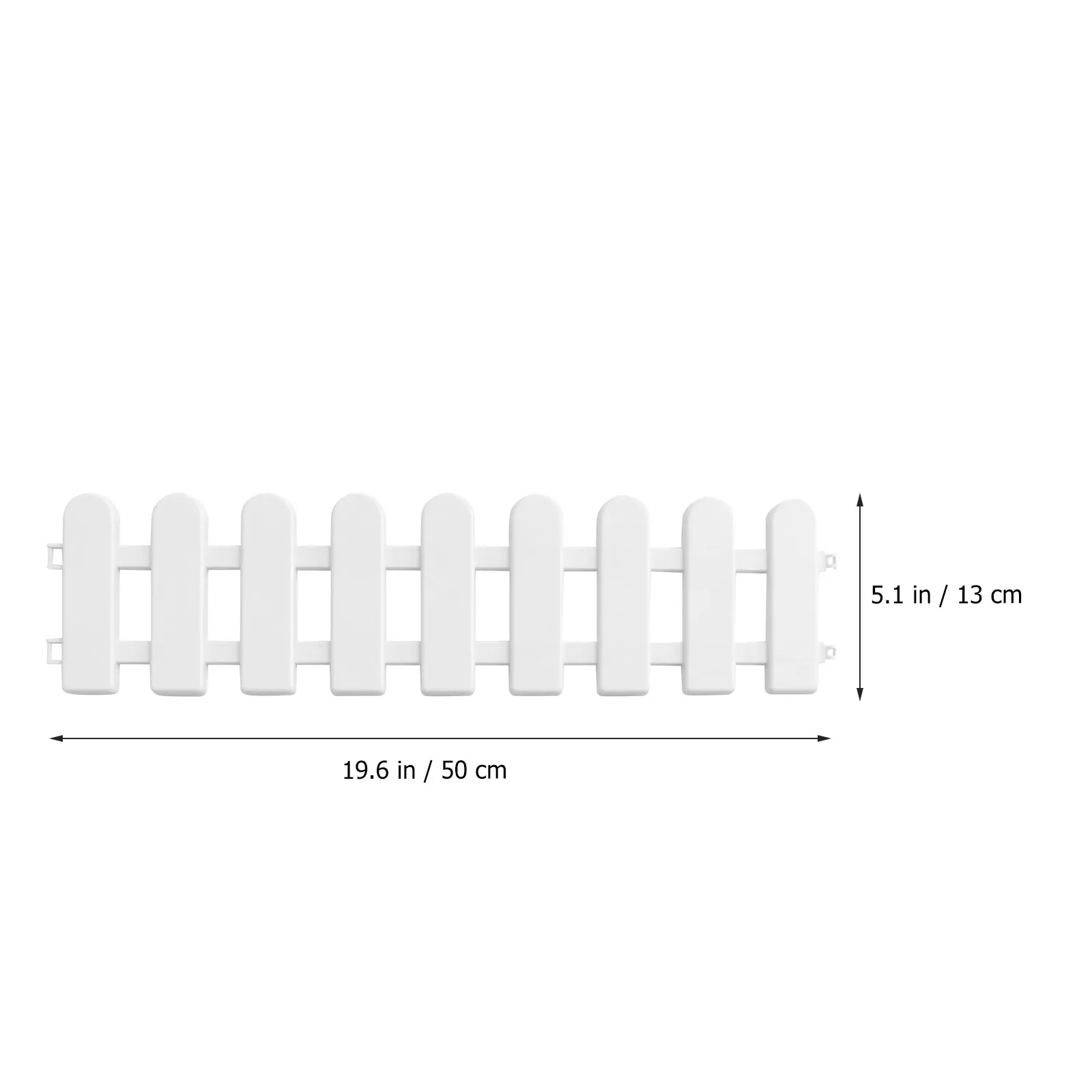 5Pcs Eco Friendly PVC Decorative Fence for Outdoor Indoor Garden Courtyard Hotel Restaurant Landscape Edging Custom Shape Round