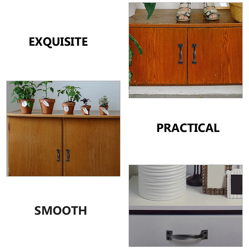 

14Pcs Retro Arch Door Handle 4 Inch Drawer Pull Replacement Cabinet Handle Furniture Accessory Drawer Pulls Furniture Part