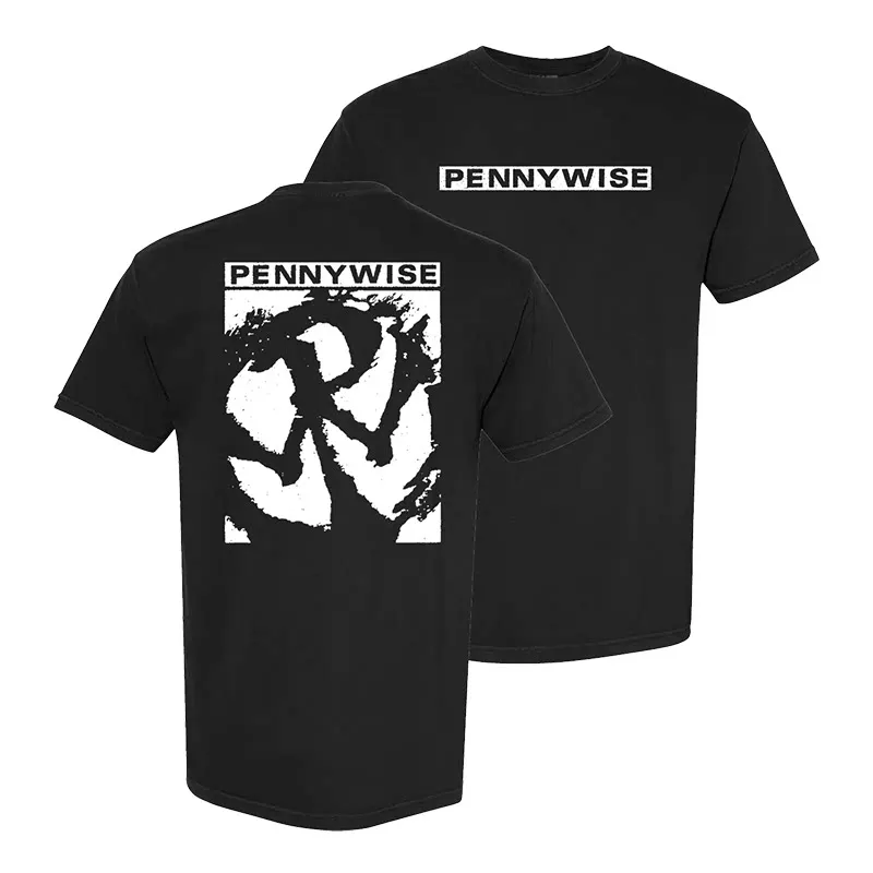 Summer American Punk Hardcore Rock Band Pennywise American Streetwear Retro Pure Cotton Short-sleeved Round-neck T-shirt
