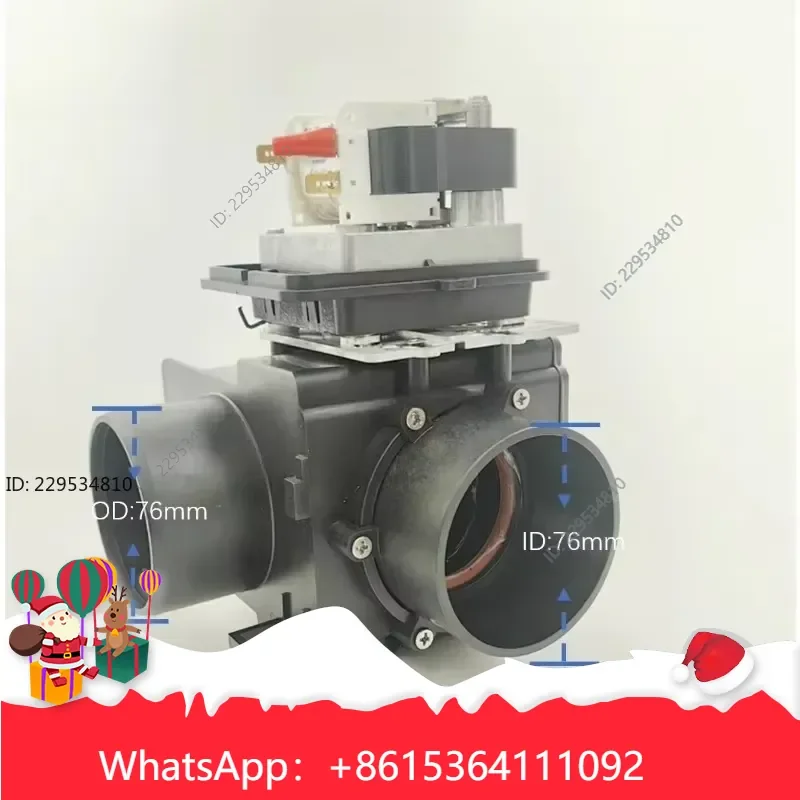 1pc 3 inch 90 degree overflow cleaner drain valve for MDB-O-3RASC 220V washing machine Compatible For Model，practical use