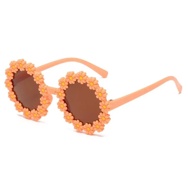 Kids Sunglasses Sunflower Baby Glasses Fashionable Flower Ring Sunscreen Sun Eyeglasses Children Cartoon Daisy Sunglasses