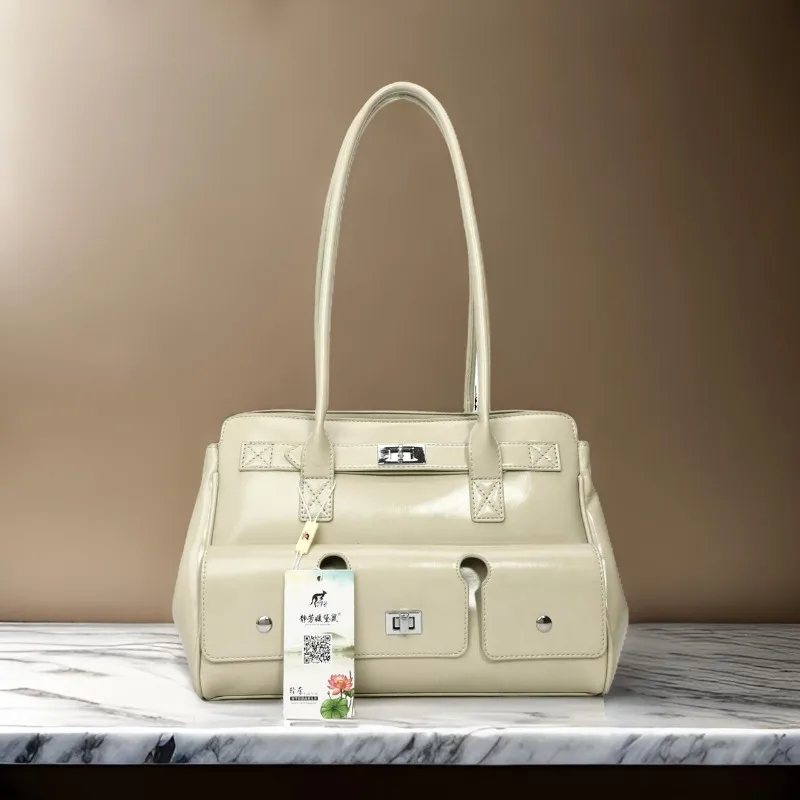 

Роскошная винтажная сумка через плечо, женский минималистичный кожаный клатч, высококачественная пригородная сумка-тоут, дизайнерская модная