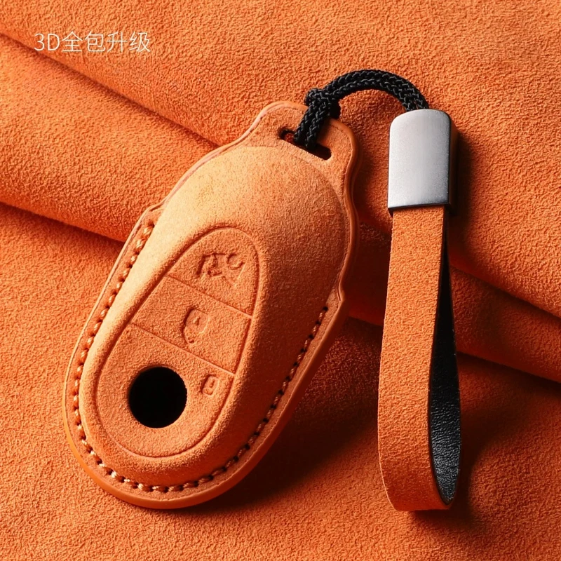 For Mercedes Benz GLA GLC 350L 400L C-Class 260L GLE E-Class Key Set New Energy Pure Electric High End Fur Key Shell Buckle New