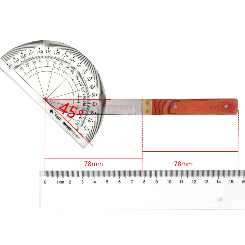 High Quality Steak Knife Stainless Steel Cutlery Pakkawood+Pure Copper Handle MultiFunction Fruit Meat Cleaver Knife Table Knife