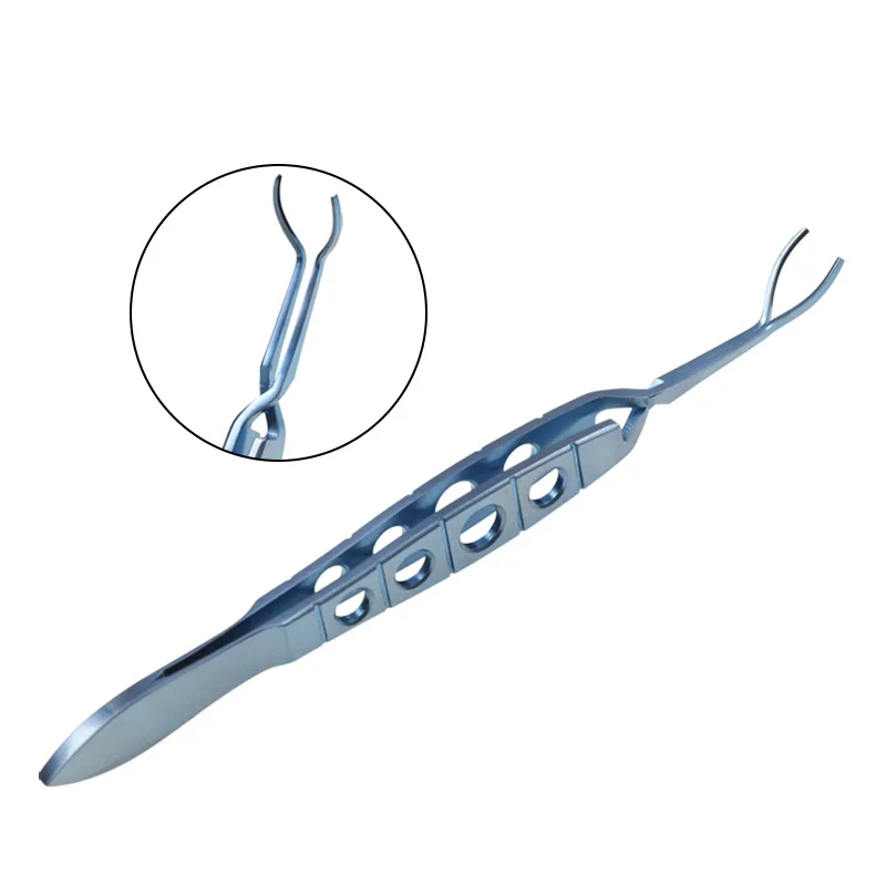 

Ophthalmic Landers Vitrectomy Lens Forceps Titanium Alloy Eye Surgery Tool Ophthalmic Instrument 12cm