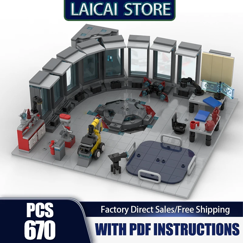 

Популярные строительные блоки Movie Moc, модульный утюг ​ ​ ​ ​ ​ ​ ​ Модель кирпича для мастерской, сборка своими руками, строительная игрушка, праздничные подарки на день рождения