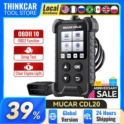 MUCAR-Scanner complet du système, lecteur de code automobile, outils de diagnostic, test de smog, contrôle de la lumière du moteur, CDL20 2024, OBD2
