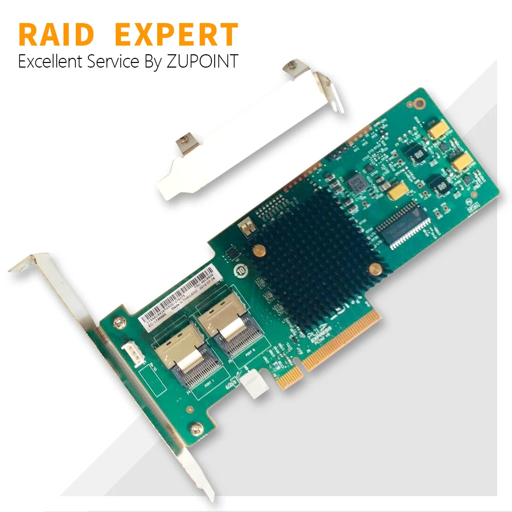 Плата RAID контроллера ZUPOINT LSI 9223-8i 6 Гбит/с SAS FW:P20 9211-8i HBA IT Mode PCI E, Расширительная карта для ZFS frenas unRAID + SFF80