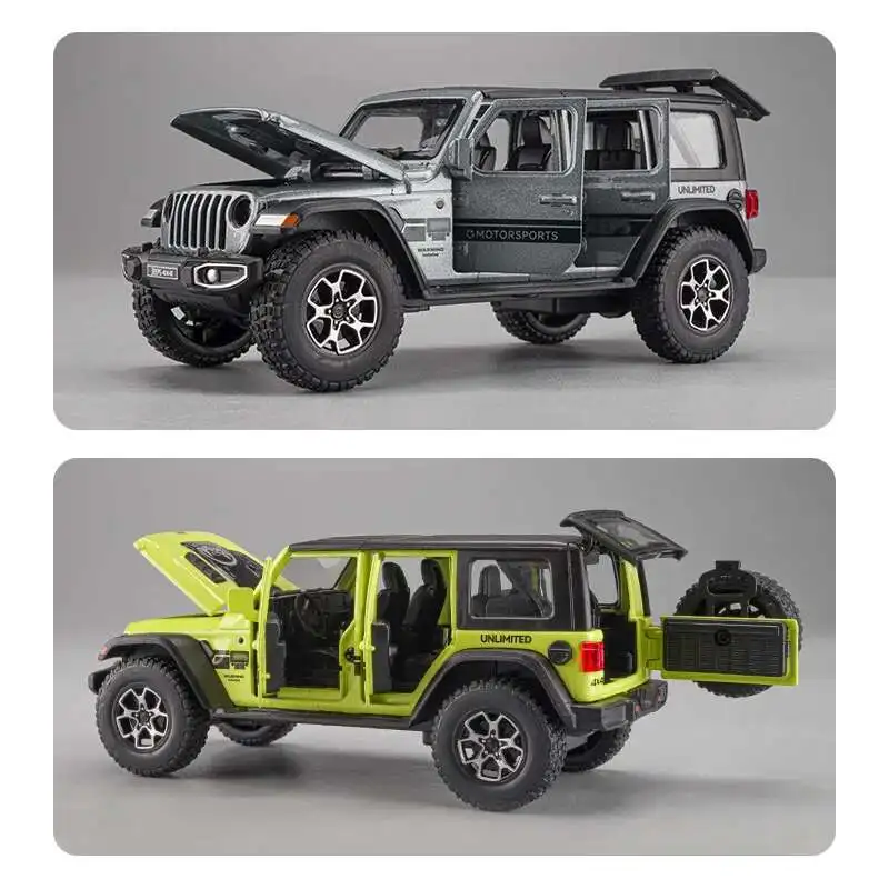 

1:32 Jeeps Wrangler Sahara Off-Road Alloy Model Car Toy Diecasts Metal Casting Sound and Light Car Toys For Children Vehicle