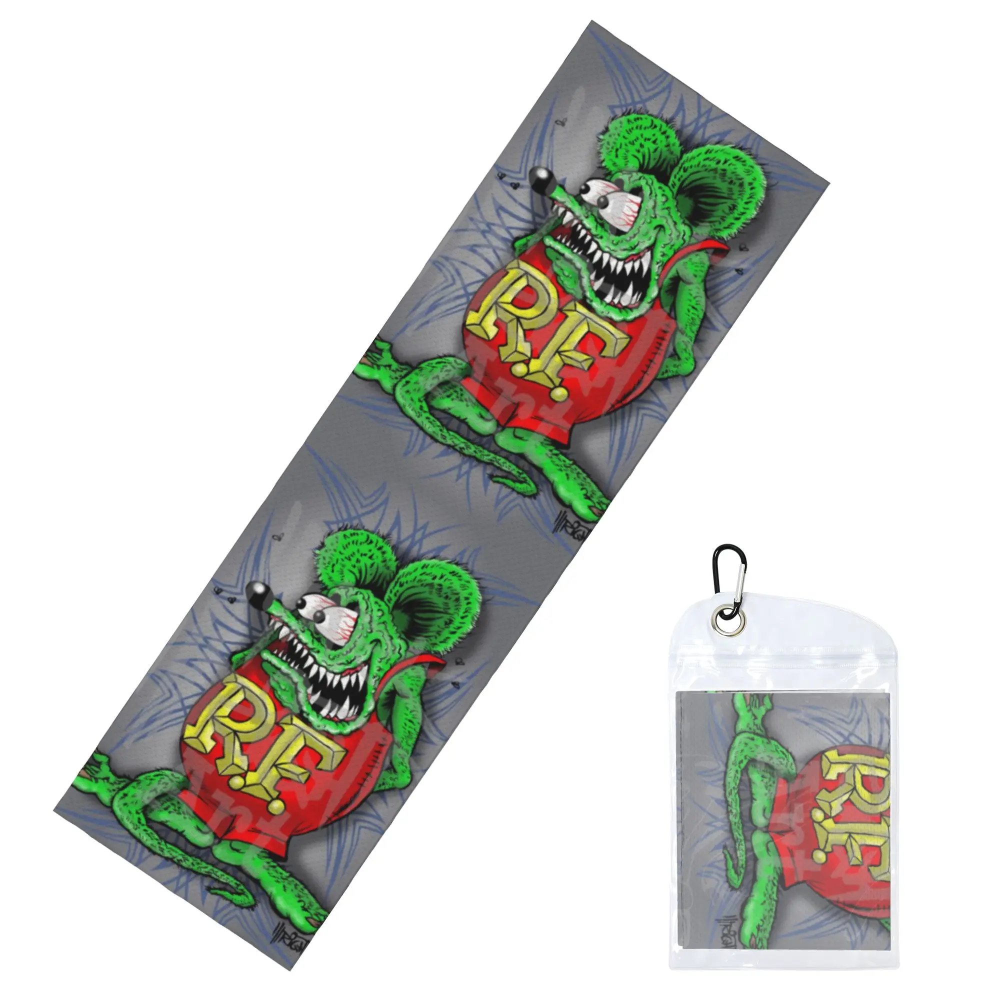 Rat Fink Animation Anime Cartoon Cold Exercise Towel   Super Soft Breathable Instant Cooling Towel Swimming Towels