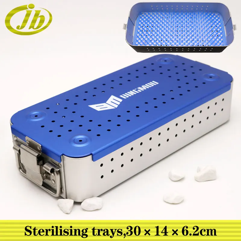 Sterilising trays surgical operating instrument 30*14*6.2cm autoclave sterilization the sterilization box