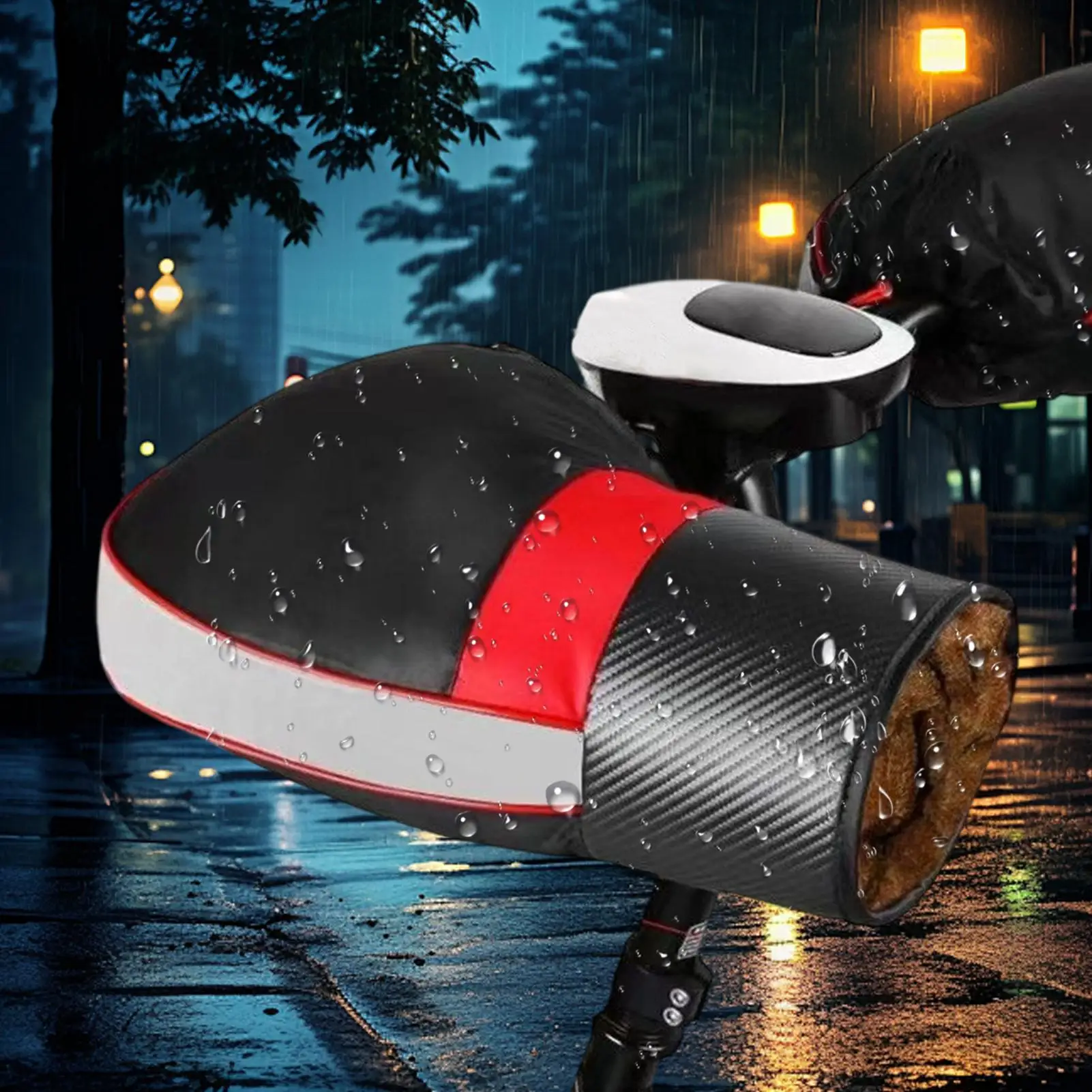 

Муфты на руль снегохода, теплые принадлежности для велосипеда, водонепроницаемые перчатки на руль мотоцикла для скутера, мотоцикла, снегохода