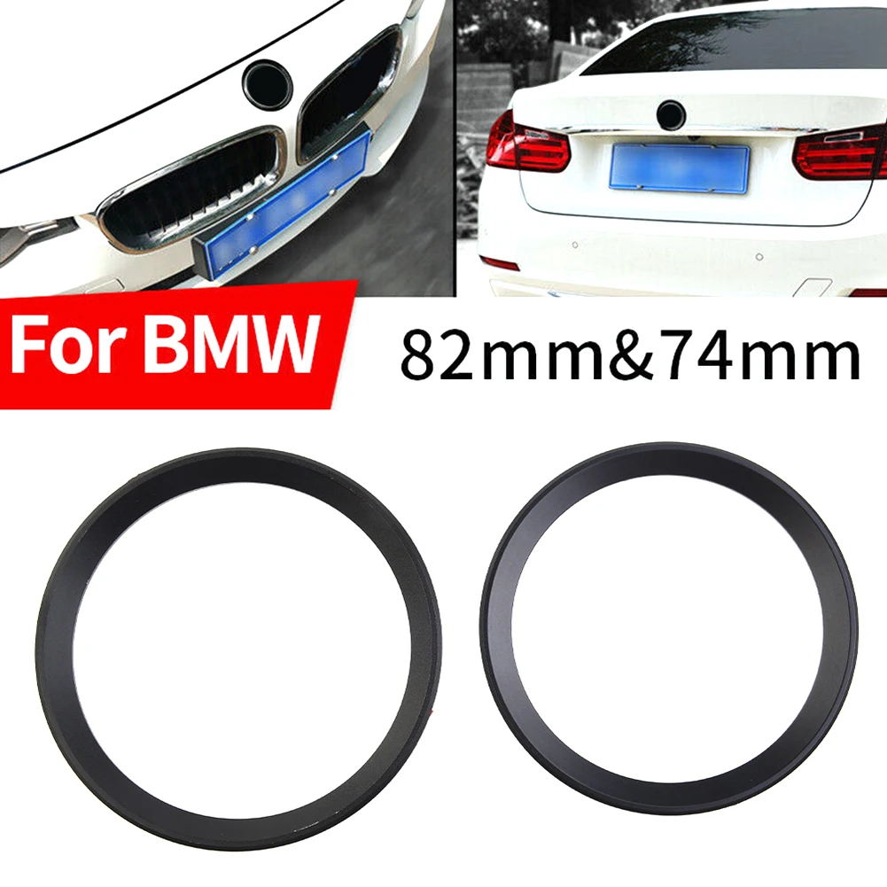 شعار أسود محيطي حلقة السيارة E36 E46 E90 E92 شعار F30 F31 لسيارات BMW 3 4 سلسلة الجبهة الخلفية المعدنية العملية