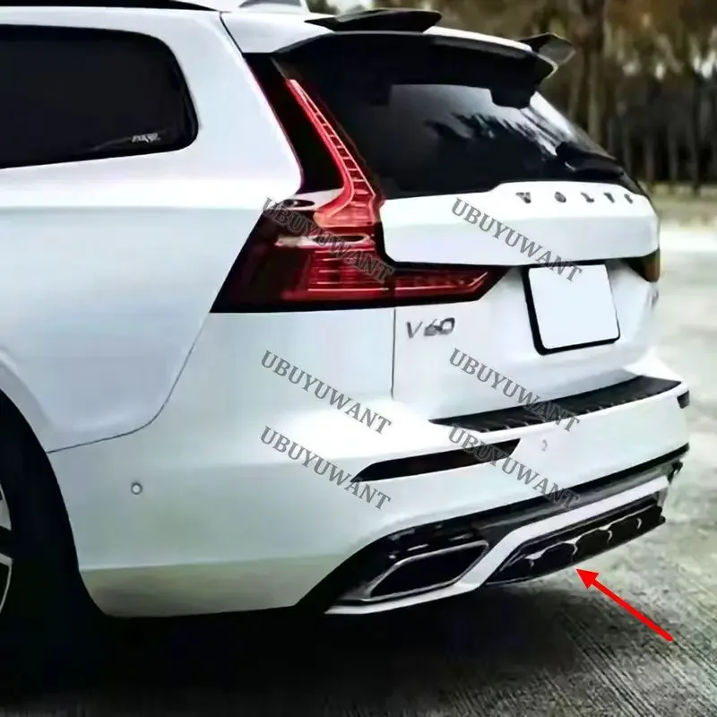 1 Pcs For VOLVO S60 V60 (Only For Sport Style) 2022-2022 Rear Bumper Diffuser Lip Spoiler Car Body Kit Accessories view 2