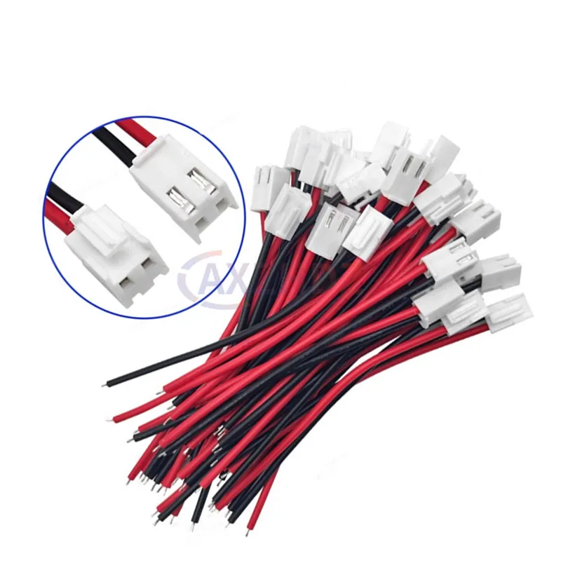 10PCS VH3.96 2/3/4/5/6 Pin Female Housing Plug Connector With Wire 22AWG 20cm 2p 3p 4p 5p 6p 3.96MM Single Head Tinned Cable