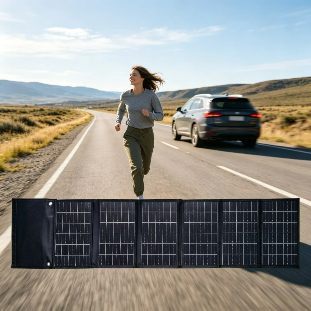 Emergency Backup Solar Power 50W 90W Foldable Solar Charger Portable ETFE Waterproof Panel Dual USB DC Output Outdoor Camping