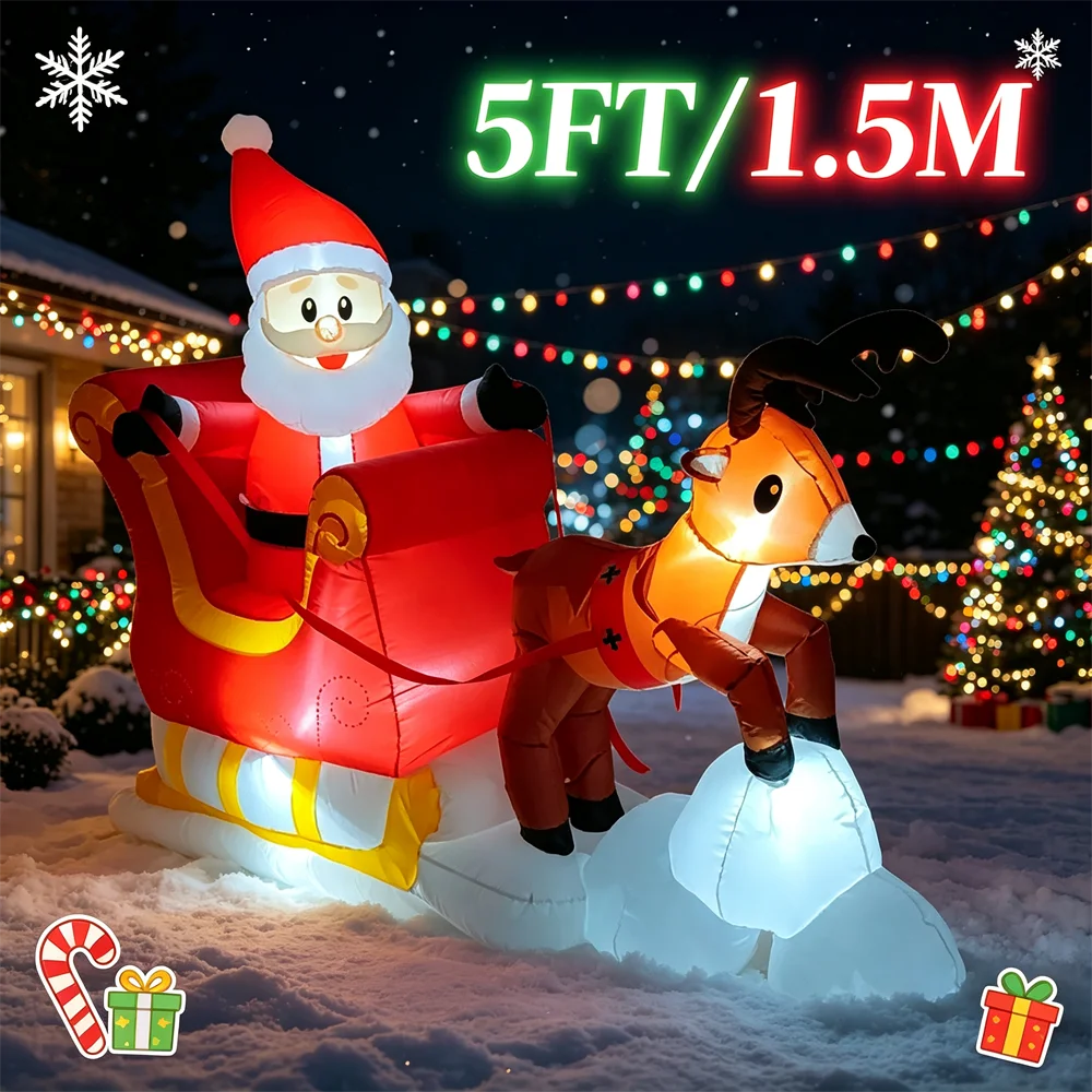 5ft-christmas-inflatable-toy-santa-on-sleigh-with-reindeer-outdoor-decorations-blow-up-santa-claus-sleigh-holiday-yard-decor