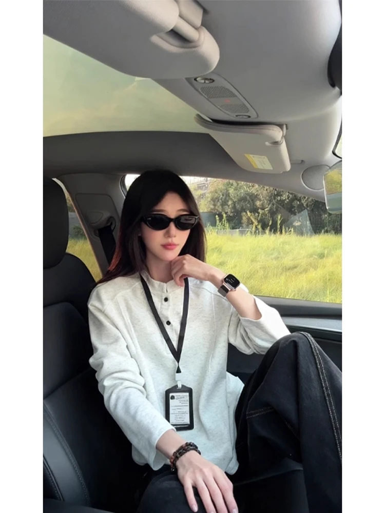 

Мужская футболка Cleanfit с цветочным принтом, длинным рукавом и воротником хенли, повседневная, с дизайнерскими вставками, осенняя, модная, брендовая