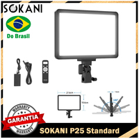【DO BRASIL】Sokani P25 Dimmable LED Video Light Conference Light Panel Fill Lamp for Youtube Live Broadcast TikTok E-sports