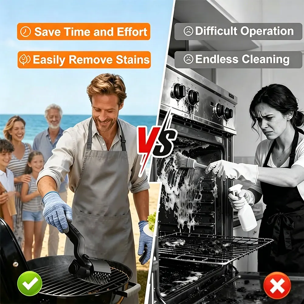BBQ Grill Brush 3-Speed Settings Electric Grill Brush,180° Adjustable Head,90 Mins Grill Cleaner for Outdoor Griddles Smokers image 5