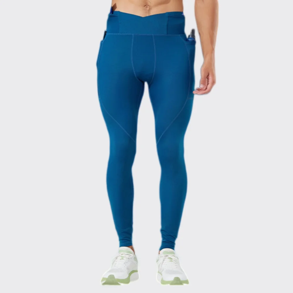 Men Summer Gym Compression Leggings Fitness Running Pants Mens Solid Color Quick Dry Joggings Tights Basketball Workout Trousers