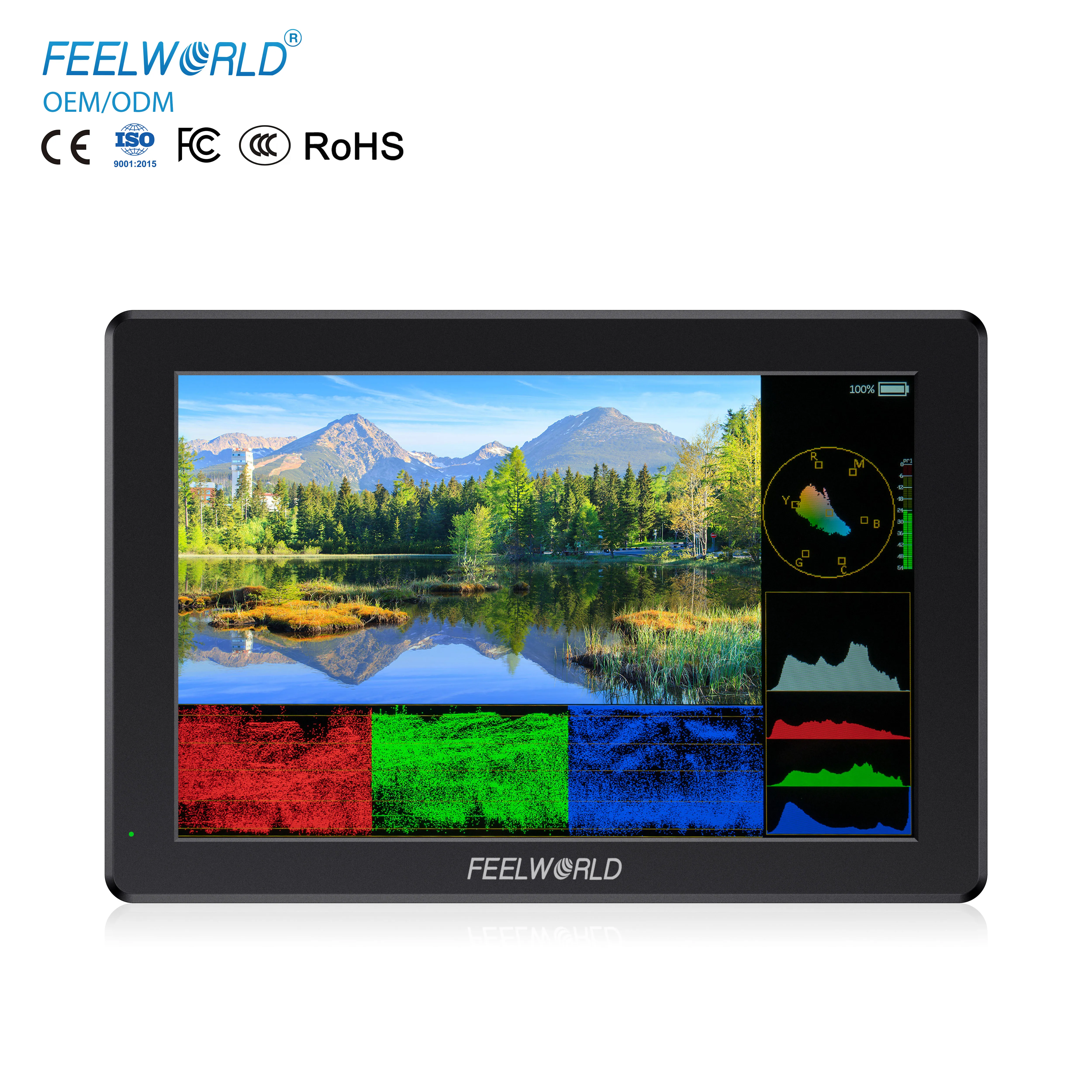 

FEELWORLD T7 PRO Export 7 Inch Camera Field Monitor Aluminum Case 2000NIT High Brightness 4K HDMI Monitor for DSLR