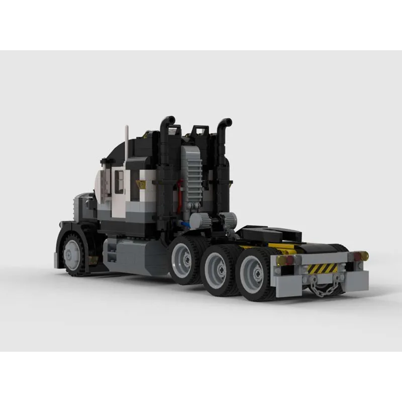 MOC-100709Heavy Duty Transport Truck Assembly Building Block Model849PartsMOC Creative Boy Kids Birthday Building BlocksToy Gift