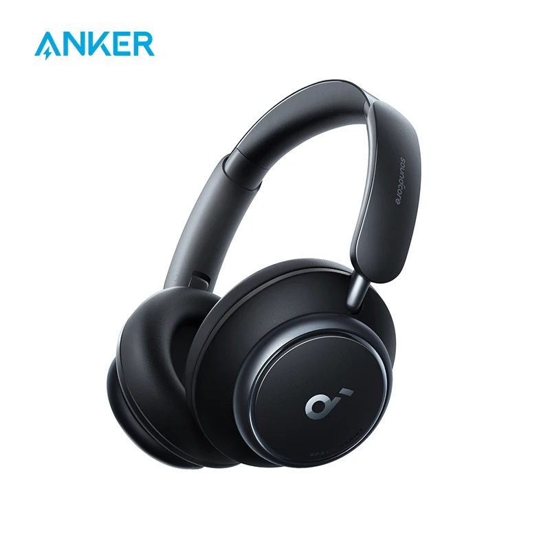سماعات الرأس Soundcore من Anker Space Q45 التكيفية المانعة للضوضاء النشطة، التحكم في التطبيقات، صوت لاسلكي عالي الدقة LDAC، بلوتوث 5.3