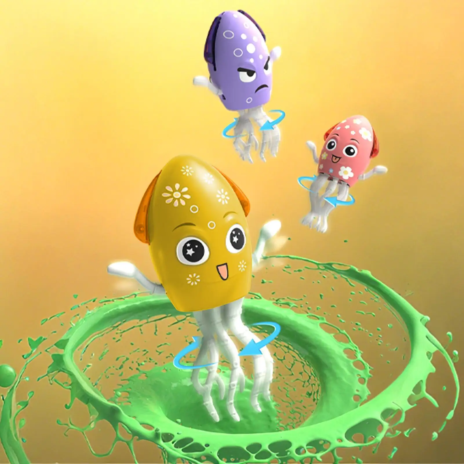 لعبة الأخطبوط للأطفال ألعاب موسيقى الحبار الرقص روبوت متذبذب تفاعلي مع أضواء وموسيقى للأطفال 0-6 سنوات حسية