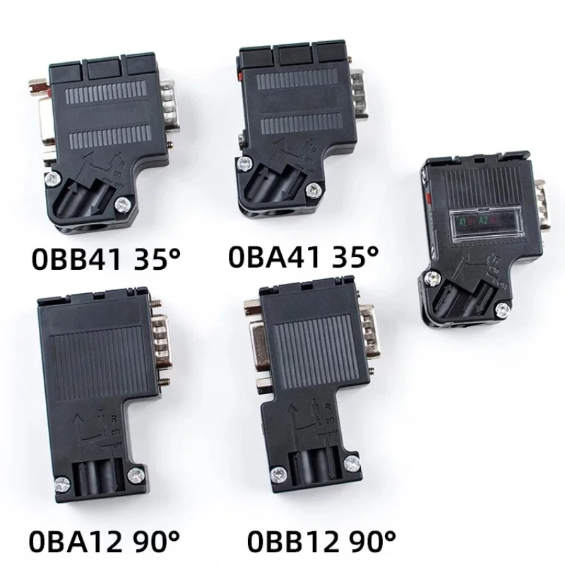 PROFIBUS BUS DP Connector 90°/35° Communication Connector with Terminating Resistor Suitable for Siemens 485 Plug 972-0BA12-0XA0
