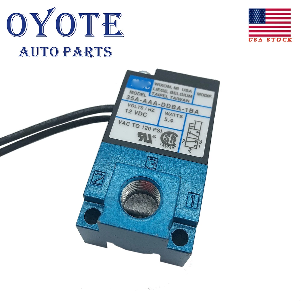 OYOTE 3 Port Electronic Boost Control Solenoid Valve 5.4W 12V PWM 35A-AAA-DDBA-1BA With Logo