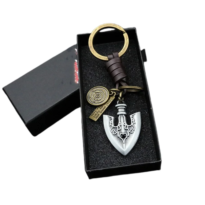 جوجوس غريب مغامرة المفاتيح الجلود مفتاح سلسلة كيرينغ سلاسل المفاتيح للرجال السهم أنيمي اكسسوارات مفتاح قلادة عصابة llaveros