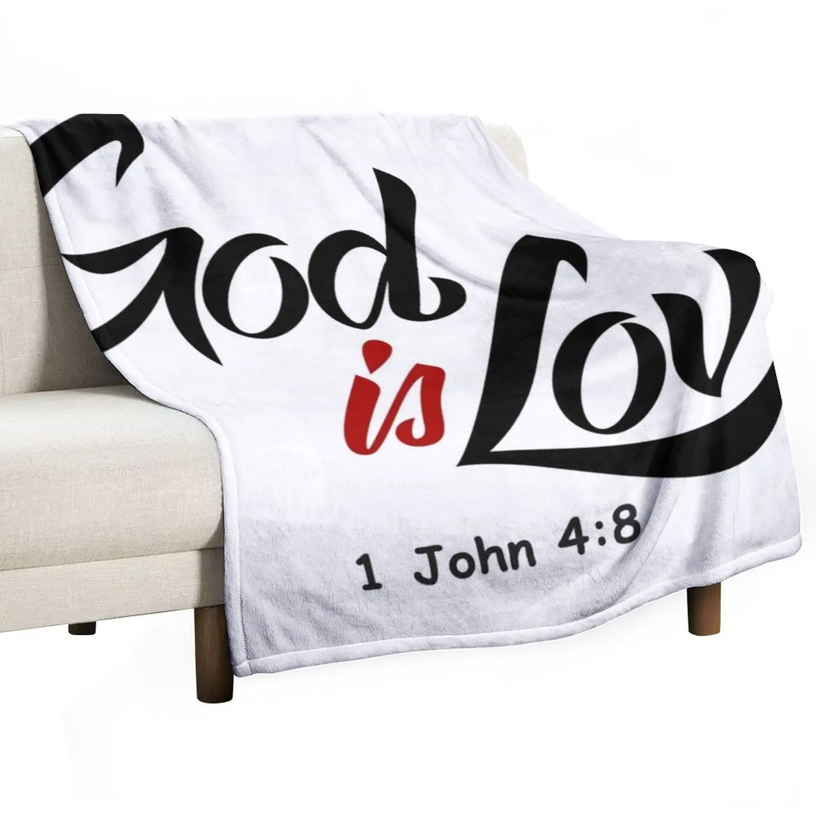 

God Is Love 1 John 4:8 Throw Blanket Soft Big decorative Vintage Blankets