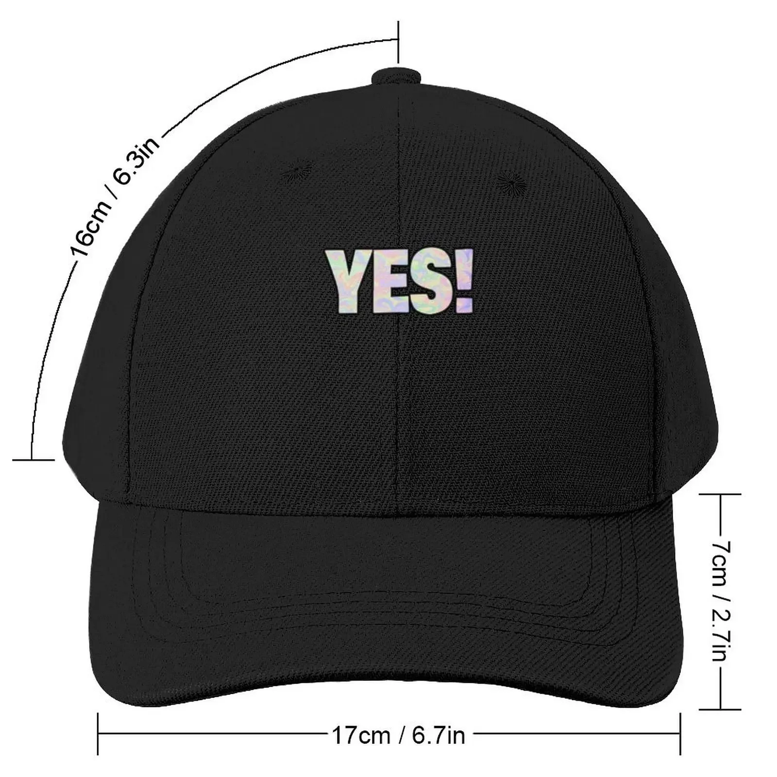 The Word Yes Marble Unicorn Design That Says Yes Use This Design To Testify The Word Pun Typography Baseball Cap