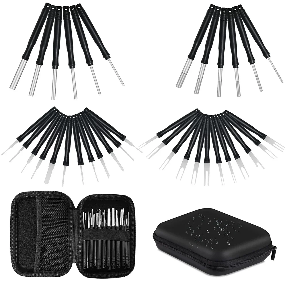 

36Pcs/set Car Cable Plug Removal Tool Pin Extractor Remover Key Tools With Box Electrical Wire Plug Puller Car Repair Tool