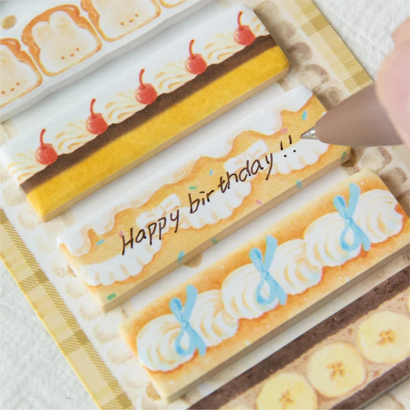 Cute 180pcs Dingding Cake Shop Series Kawaii Cake Appearance Message Sticker Index Creative Student Stationery Scrapbook Sticker view 3