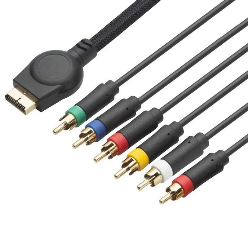 Componente AV resolução HDTV RCA Video Cable for Gaming Console