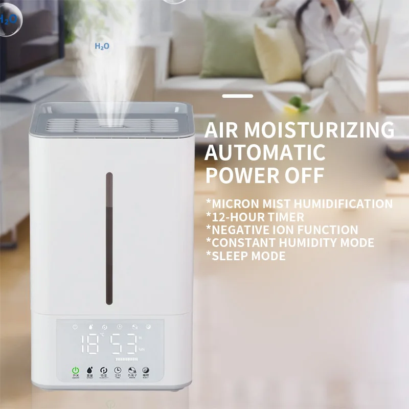 Top Fill Cool Mist & Warm Mist Humidifier for Large Room Home Bedroom Living Room 4L Big Capacity