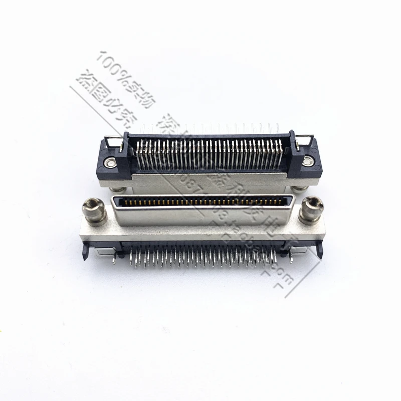 VHDCI 68P Curved Female Connector SCSI-68Pin Socket Small 68 Female Head MINI Curved Pin Female Cn Type