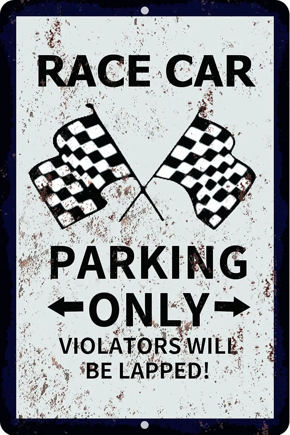 RACE CAR Parking Only - Miniature Fun Parking Sign sign