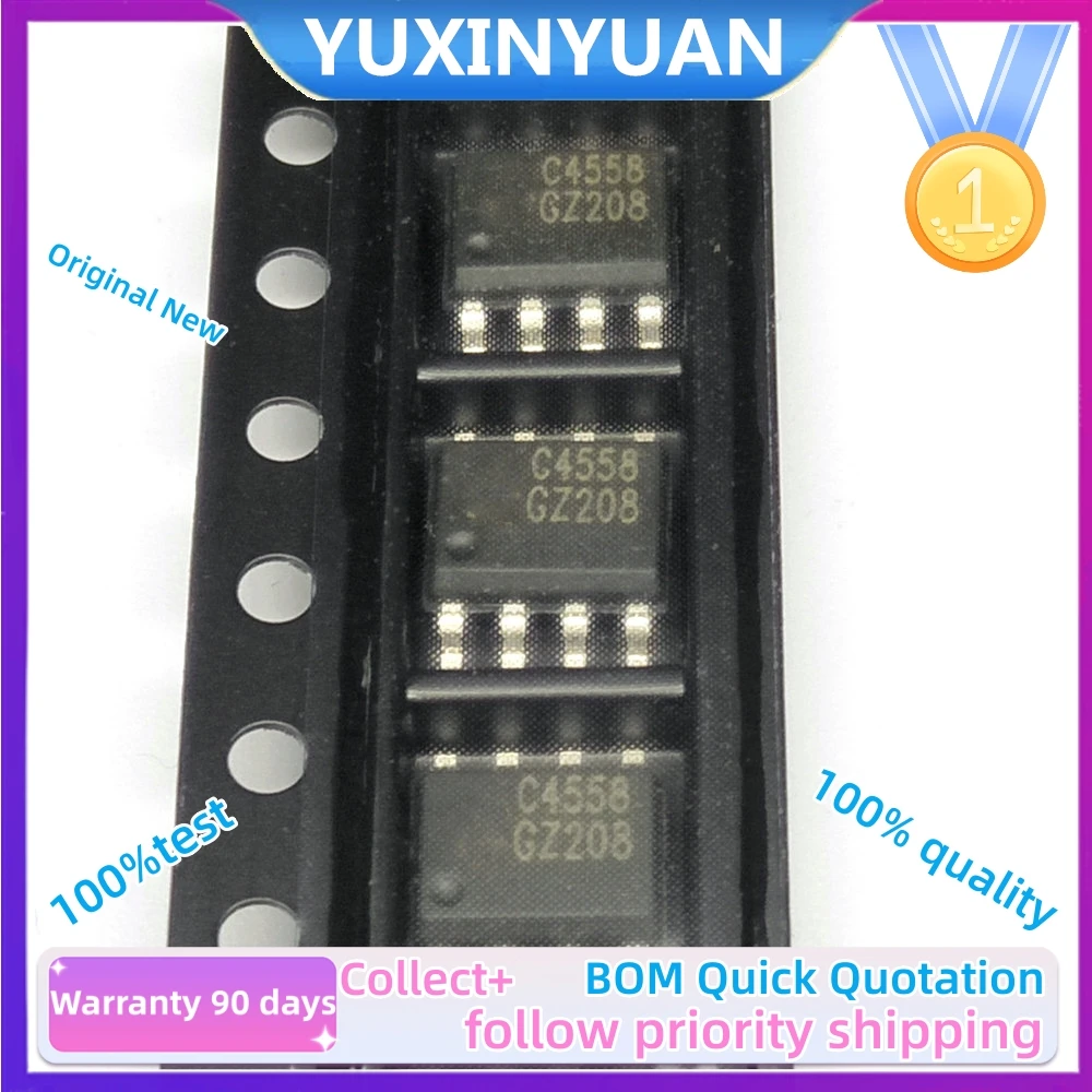 20PCS  TJM4558CDT SOP8 TJM4558 C4558  IN STOCK