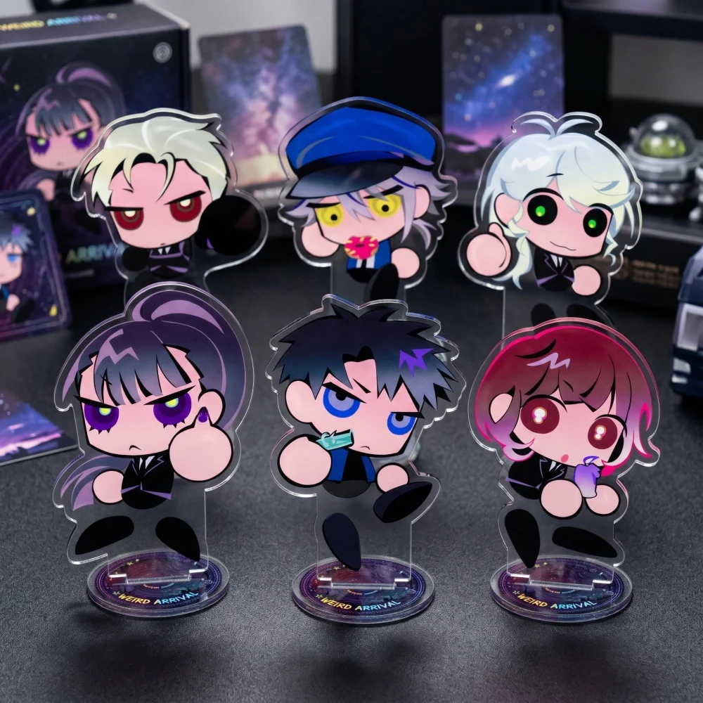 Gang Start GSGW Game Acrylic Stand 10CM Double Sided Keychain Mr. TV Noah Johan Cute Chibi Game Character Gift for Fans